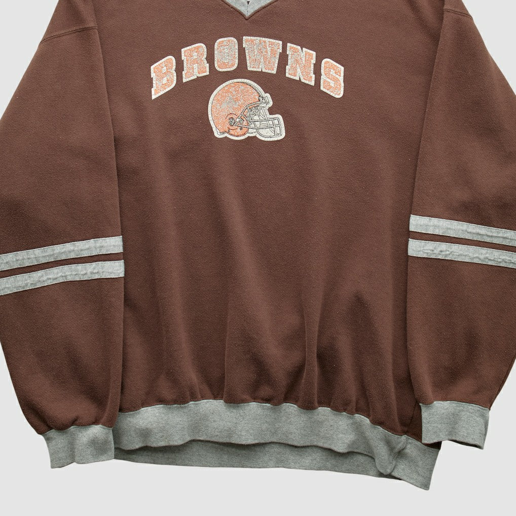 Cleveland Browns NFL 2000s Pullover Sweatshirt - Brown Vintage on sale