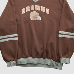 Cleveland Browns NFL 2000s Pullover Sweatshirt - Brown Vintage on sale