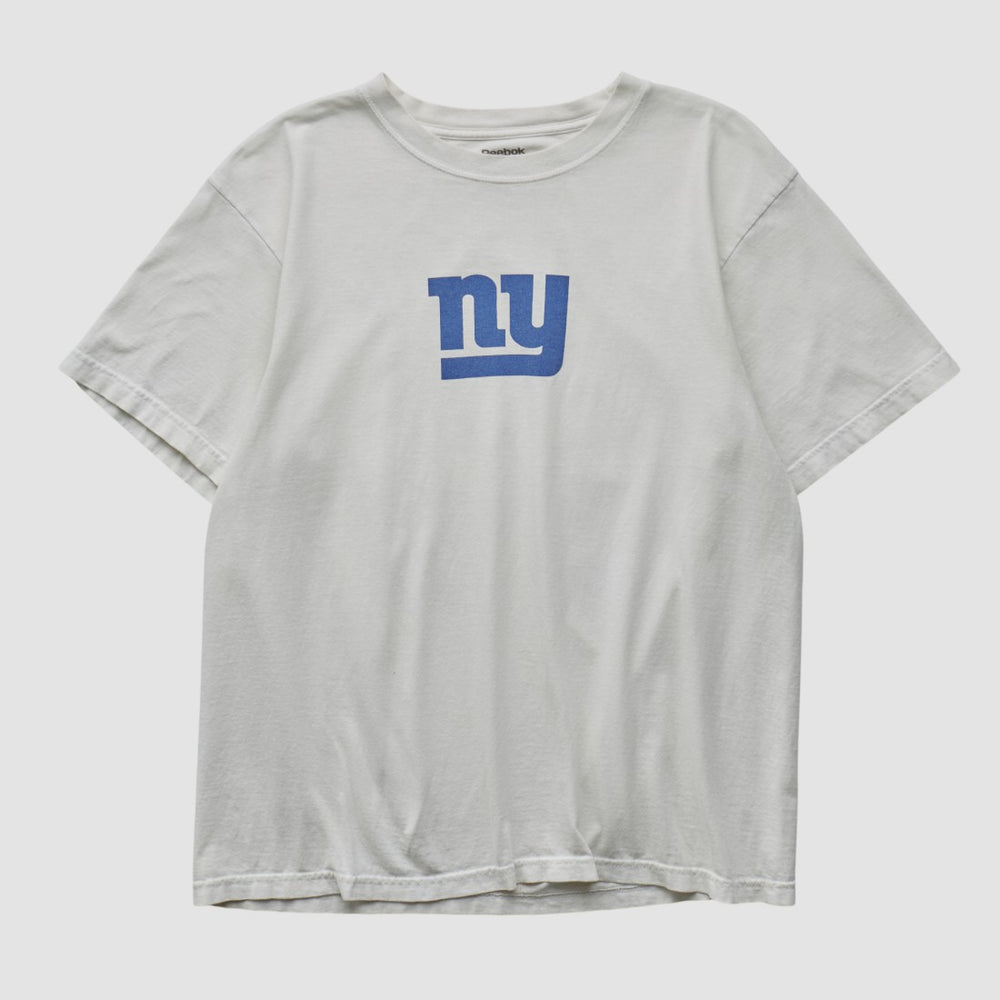 New York Giants Reebok 2000s T-shirt - White Vintage for sale