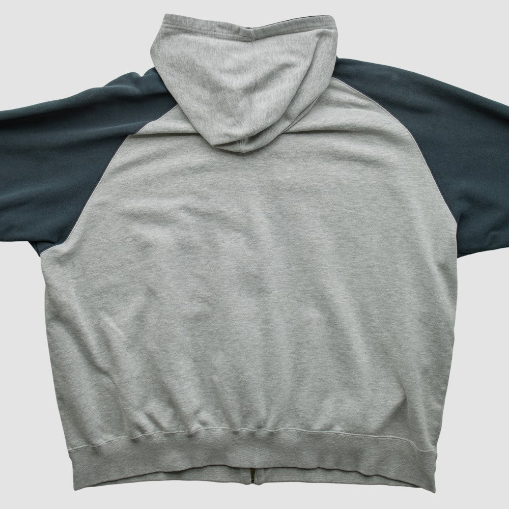 Kansas City Royals 2000s Hooded Full Zip Sweatshirt - Heather Gray Vintage