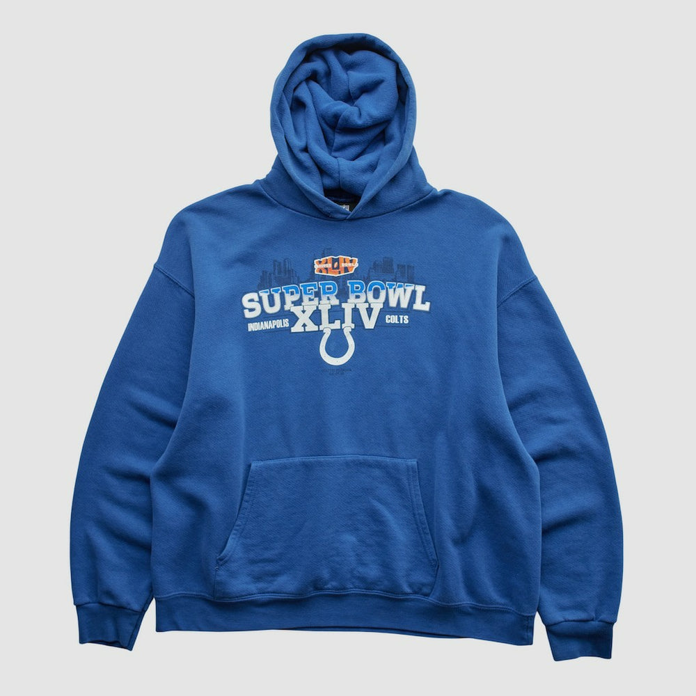 Indianapolis Colts NFL 2010 Hooded Pullover Sweatshirt - Blue Vintage outlet