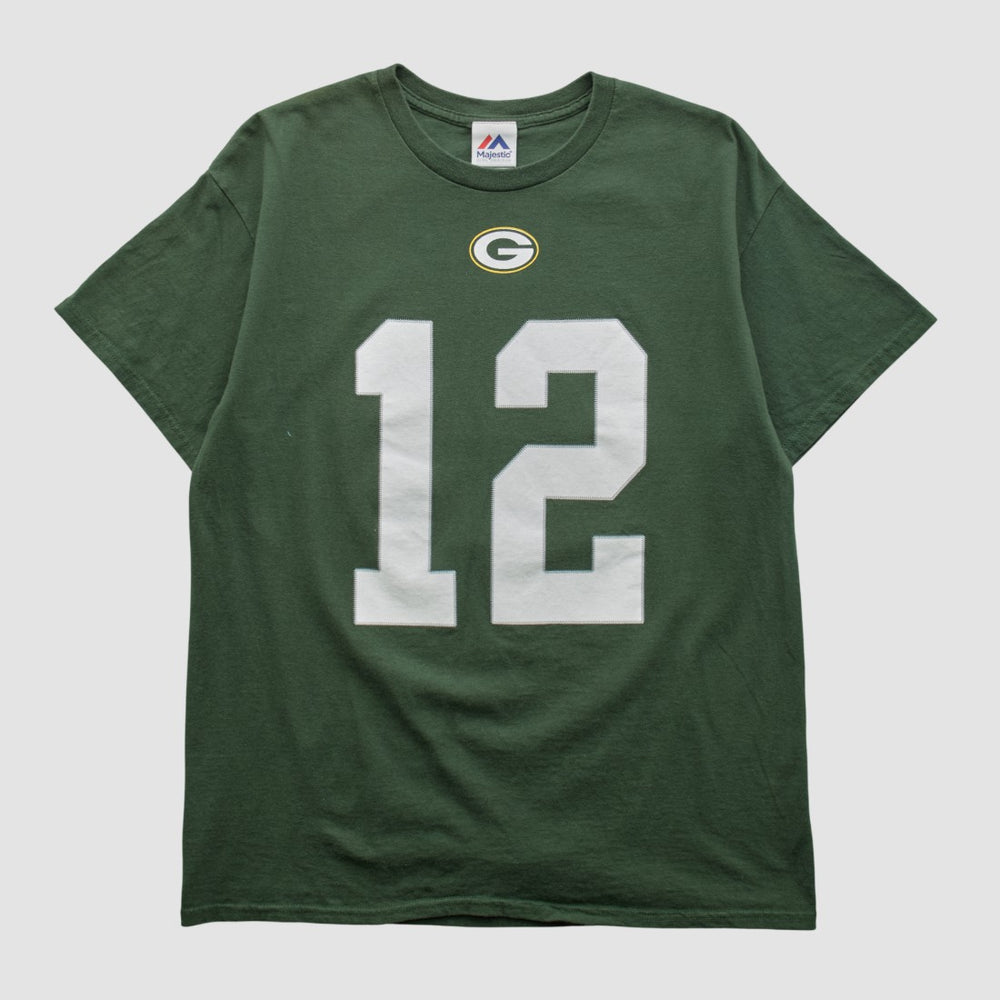 Green Bay Packers Majestic 2000s T-shirt - Green Vintage cheap