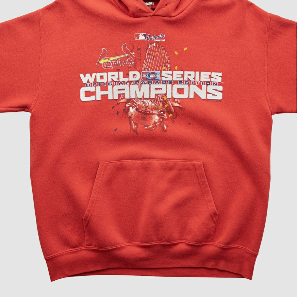 St. Louis Cardinals Lee Apparel 2006 Hooded Pullover Sweatshirt - Red Vintage