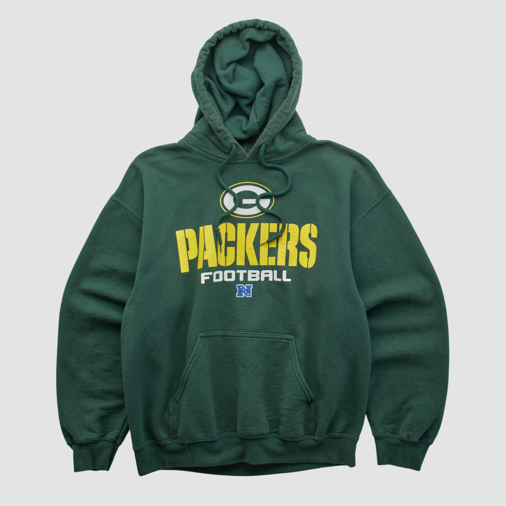 Green Bay Packers NFL 2000s Hooded Pullover Sweatshirt - Green Vintage cheap