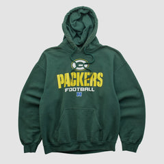 Green Bay Packers NFL 2000s Hooded Pullover Sweatshirt - Green Vintage cheap