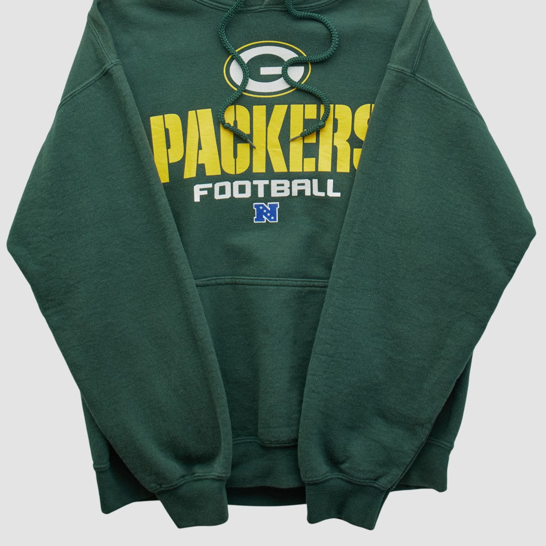 Green Bay Packers NFL 2000s Hooded Pullover Sweatshirt - Green Vintage cheap