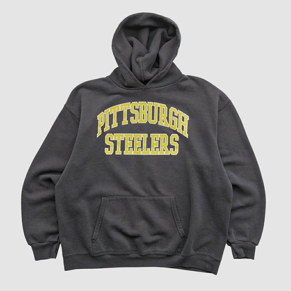 Pittsburgh Steelers NFL 2000s Hooded Pullover Sweatshirt - Black Vintage sale