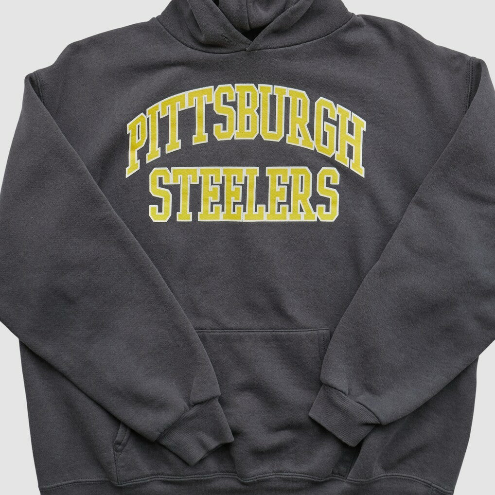Pittsburgh Steelers NFL 2000s Hooded Pullover Sweatshirt - Black Vintage sale