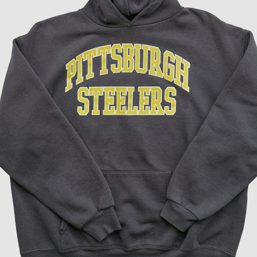 Pittsburgh Steelers NFL 2000s Hooded Pullover Sweatshirt - Black Vintage sale