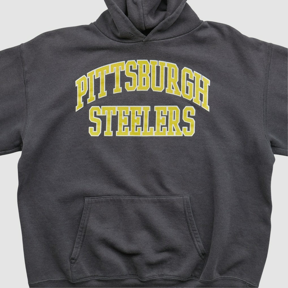 Pittsburgh Steelers NFL 2000s Hooded Pullover Sweatshirt - Black Vintage sale