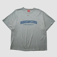 Denver Broncos NFL 2000s T-shirt - Heather Gray Vintage cheap