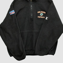 Miami Dolphins Champion 2000s 1/4 Zip Sweatshirt - Black Vintage cheap