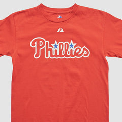 Philadelphia Phillies Majestic 2000s T-shirt - Red Vintage