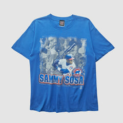 Sammy Sosa Sport One 1996 T-shirt - Blue Vintage