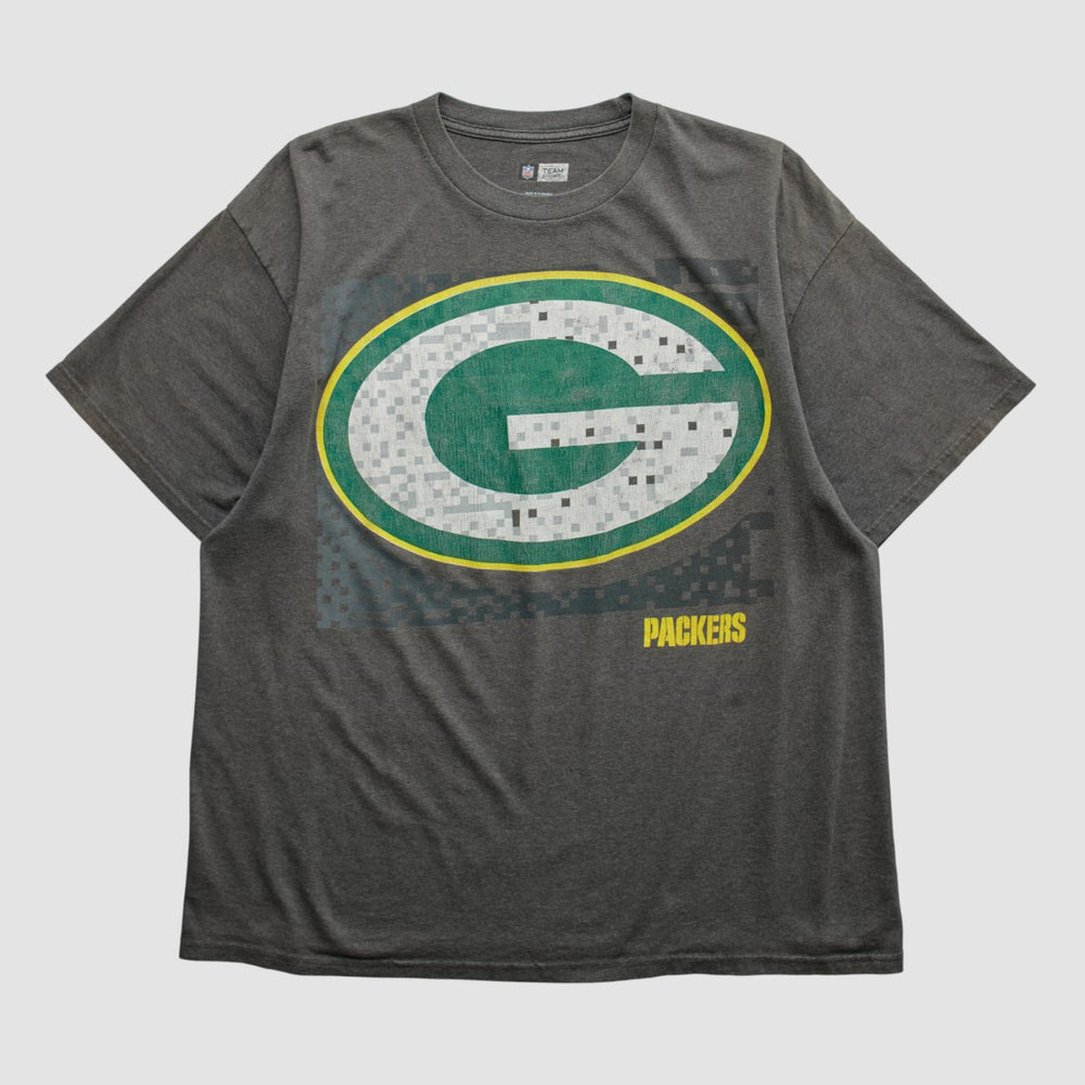Green Bay Packers NFL 2010s T-shirt - Dark Heather Gray Vintage discount