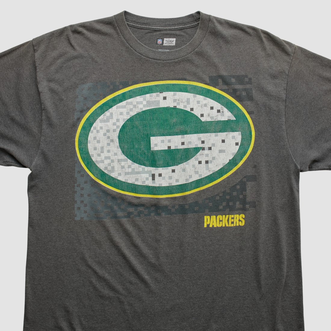 Green Bay Packers NFL 2010s T-shirt - Dark Heather Gray Vintage discount