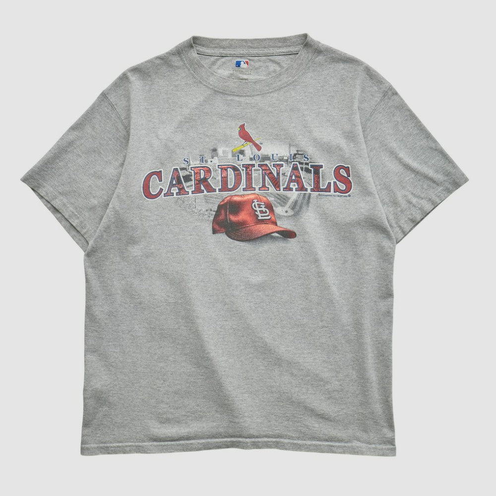 St. Louis Cardinals Majestic 2009 T-shirt - Heather Gray Vintage