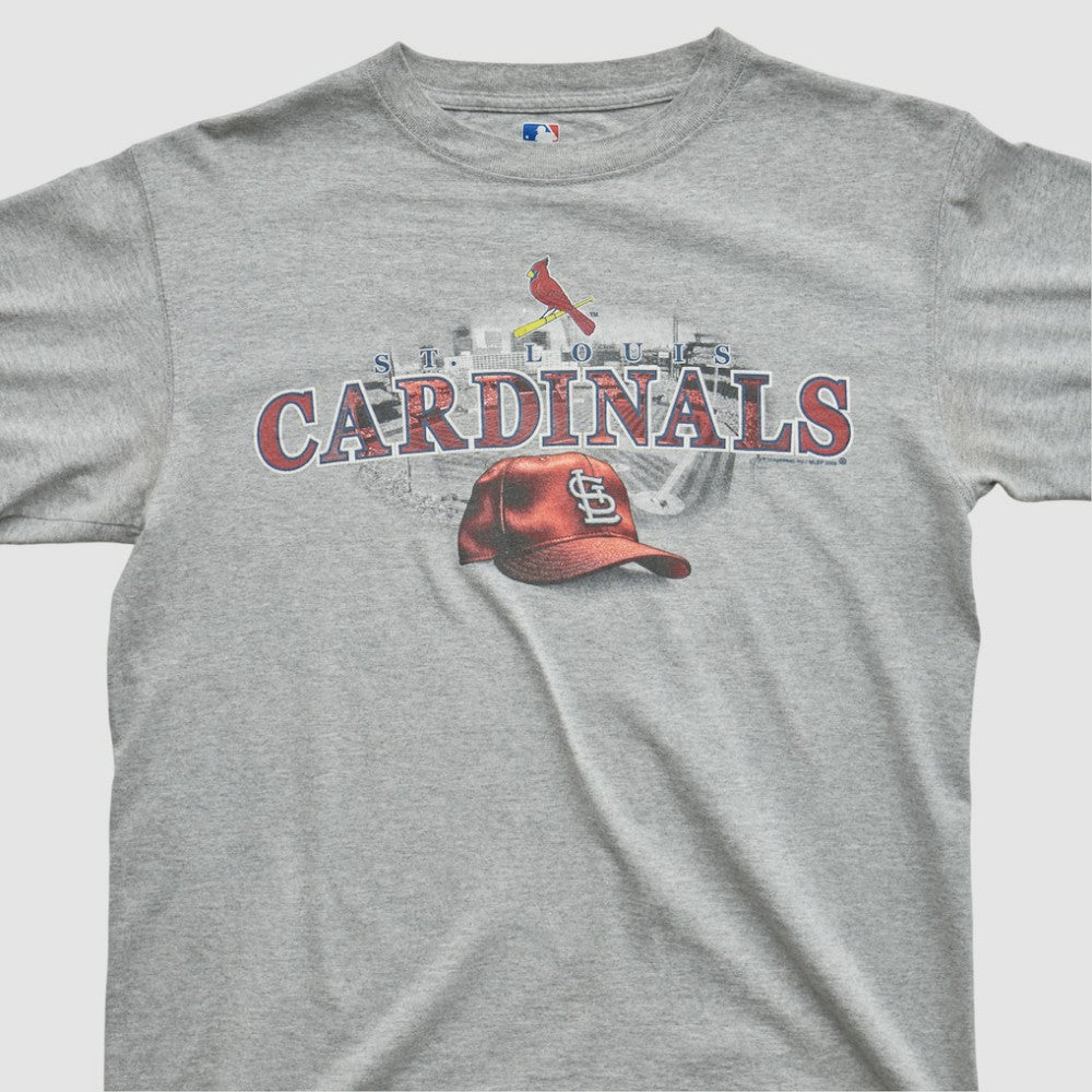 St. Louis Cardinals Majestic 2009 T-shirt - Heather Gray Vintage