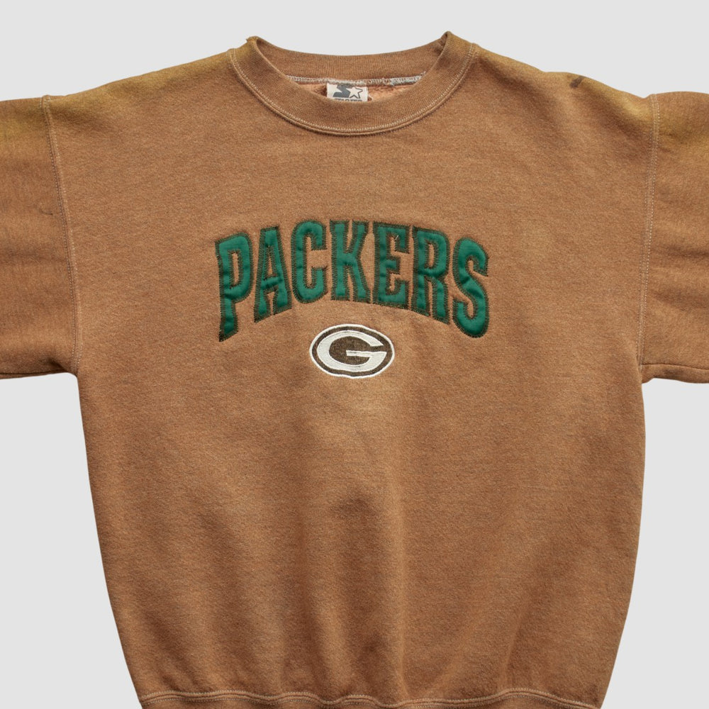 Green Bay Packers Starter 90s Pullover Sweatshirt - Clay Vintage on sale