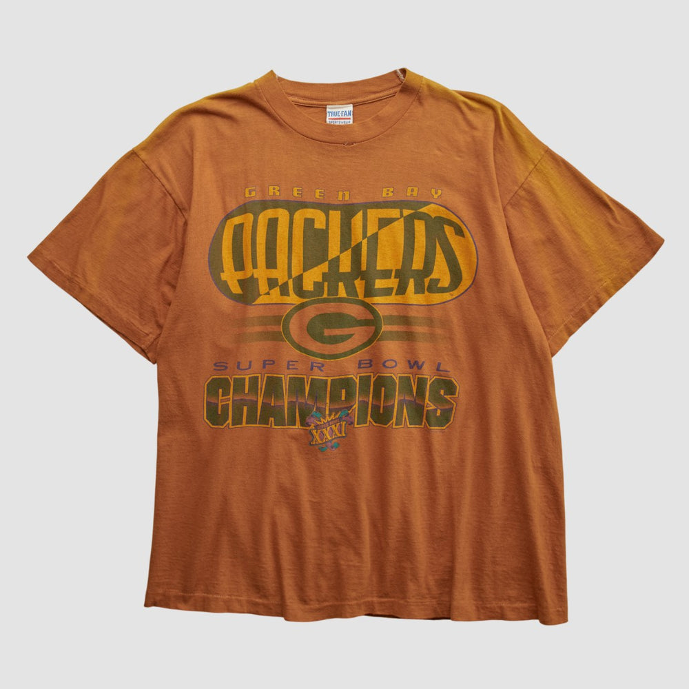 Green Bay Packers True Fan 1997 T-shirt - Clay Vintage cheap