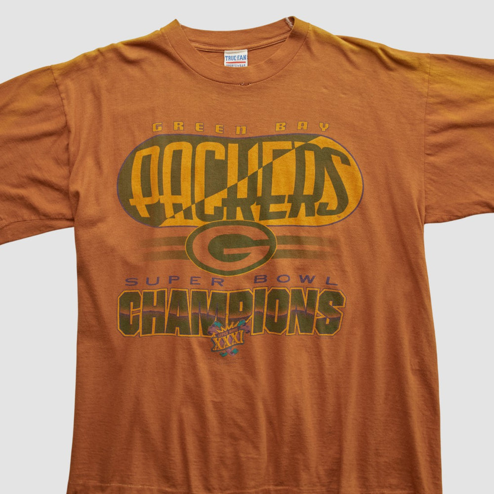 Green Bay Packers True Fan 1997 T-shirt - Clay Vintage cheap