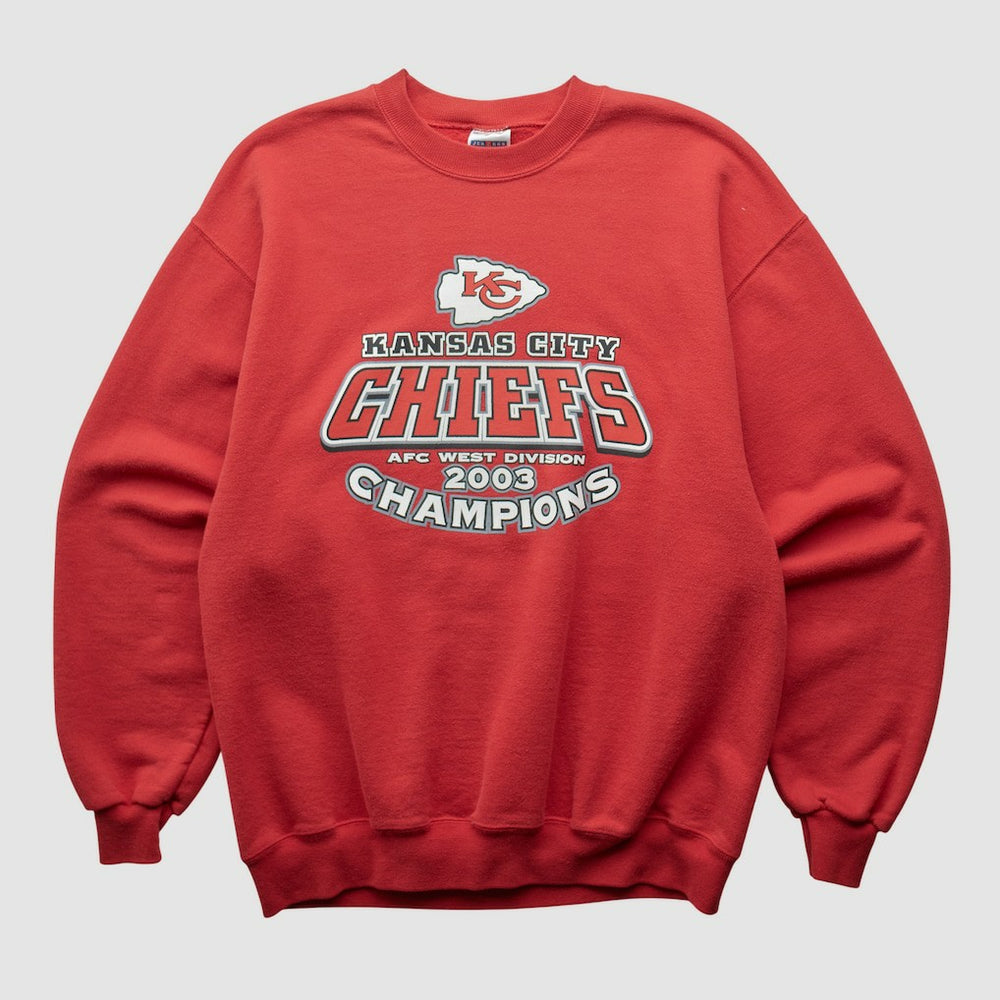 Kansas City Chiefs Jerzees 2003 Pullover Sweatshirt - Red Vintage cheap