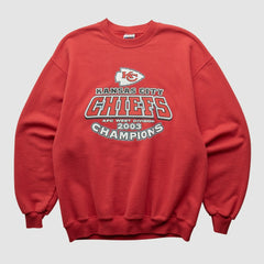 Kansas City Chiefs Jerzees 2003 Pullover Sweatshirt - Red Vintage cheap