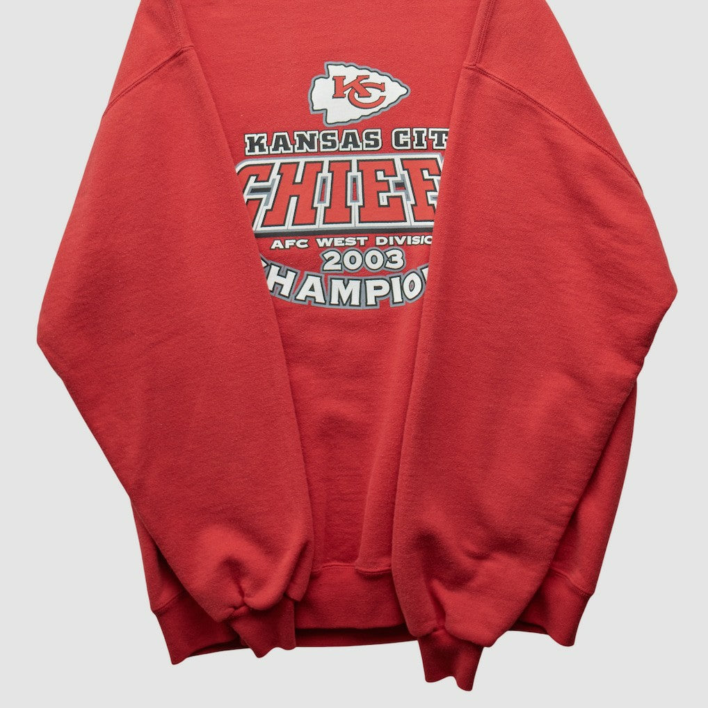 Kansas City Chiefs Jerzees 2003 Pullover Sweatshirt - Red Vintage cheap