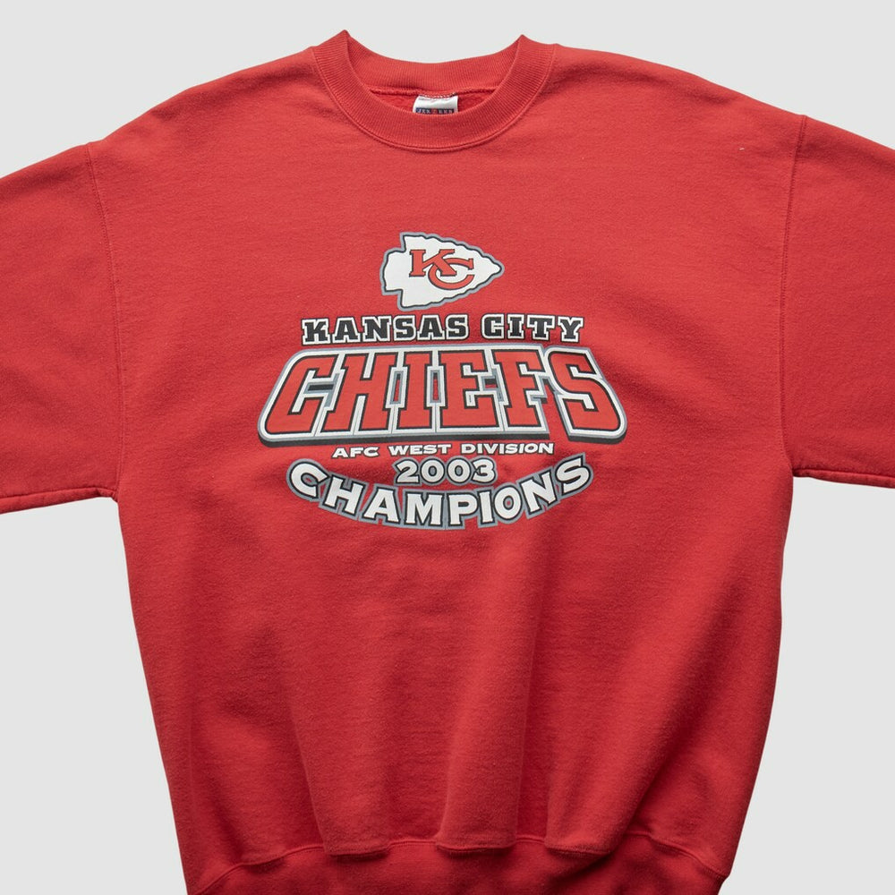 Kansas City Chiefs Jerzees 2003 Pullover Sweatshirt - Red Vintage cheap