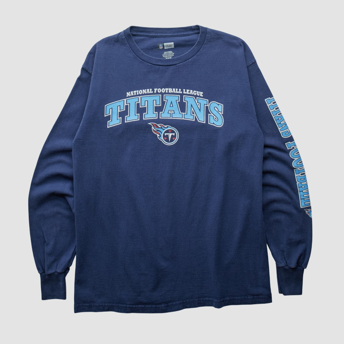 Tennessee Titans NFL 2000s Long Sleeve T-shirt - Navy Vintage on sale