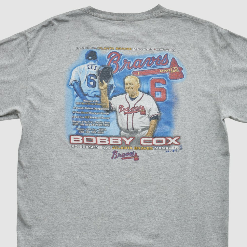 Atlanta Braves Majestic 2010 T-shirt - Heather Gray Vintage