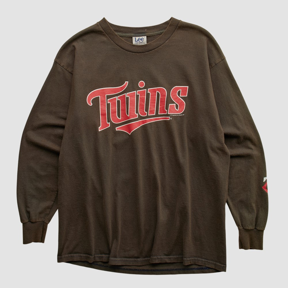 Minnesota Twins Lee Sport 2004 Long Sleeve T-shirt - Brown Vintage