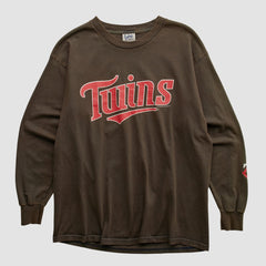 Minnesota Twins Lee Sport 2004 Long Sleeve T-shirt - Brown Vintage