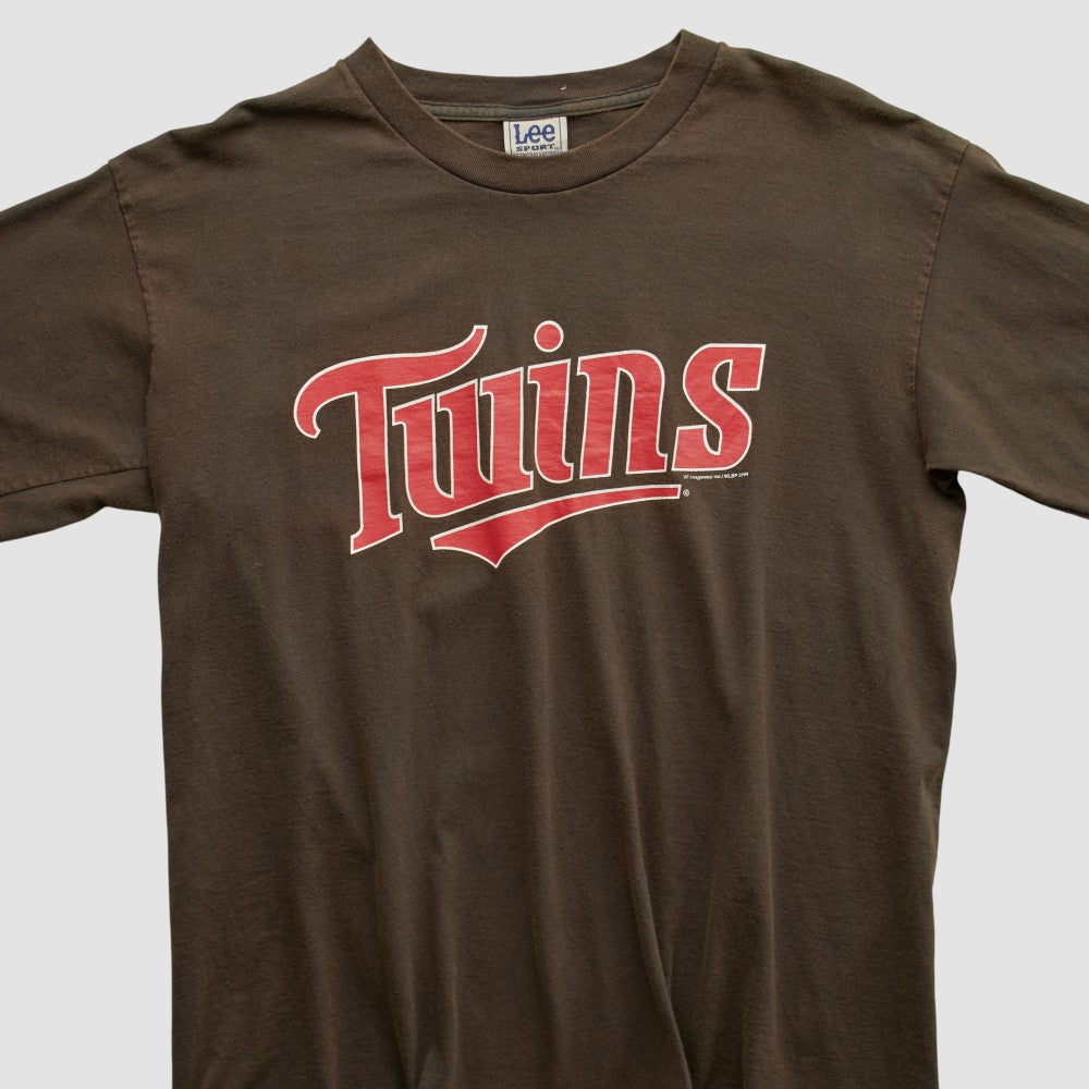 Minnesota Twins Lee Sport 2004 Long Sleeve T-shirt - Brown Vintage