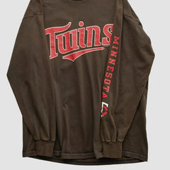 Minnesota Twins Lee Sport 2004 Long Sleeve T-shirt - Brown Vintage