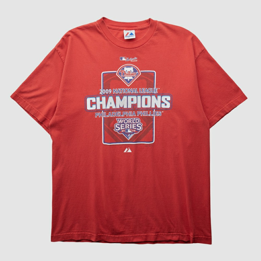Philadelphia Phillies Majestic 2009 T-shirt - Red Vintage