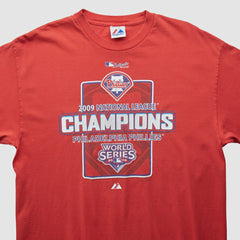 Philadelphia Phillies Majestic 2009 T-shirt - Red Vintage