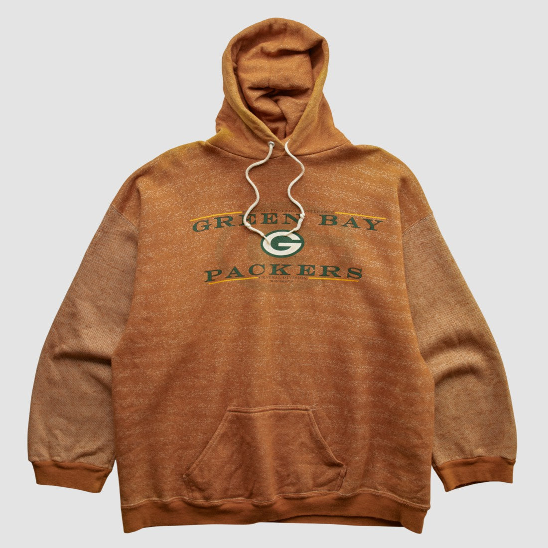 Green Bay Packers Galt Sand 90s Hooded Pullover Sweatshirt - Clay Vintage outlet