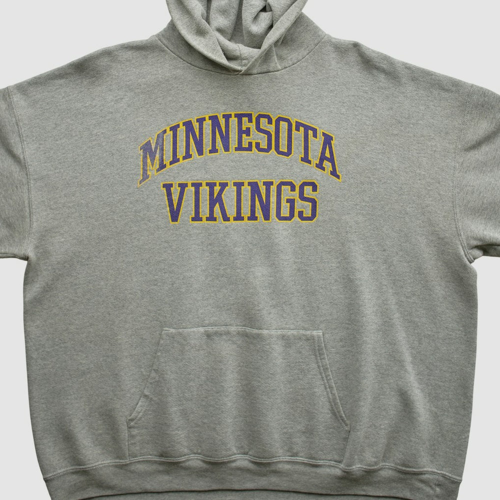 Minnesota Vikings NFL 2000s Hooded Pullover Sweatshirt - Heather Gray Vintage discount