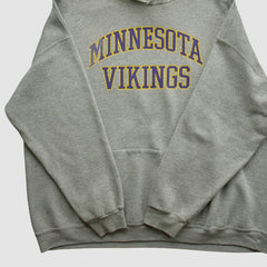 Minnesota Vikings NFL 2000s Hooded Pullover Sweatshirt - Heather Gray Vintage discount