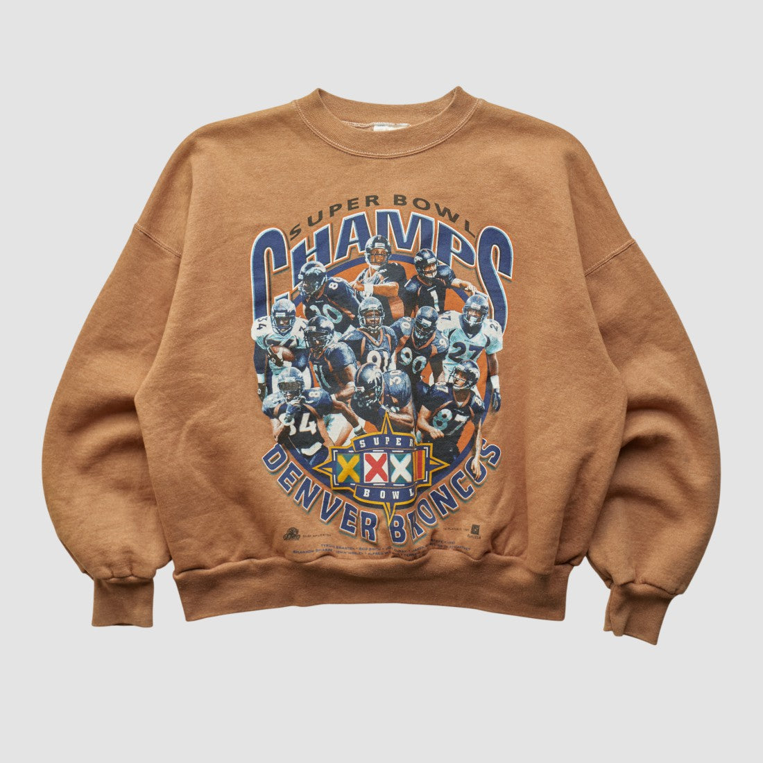 Denver Broncos Hanes 1998 Pullover Sweatshirt - Clay Vintage outlet