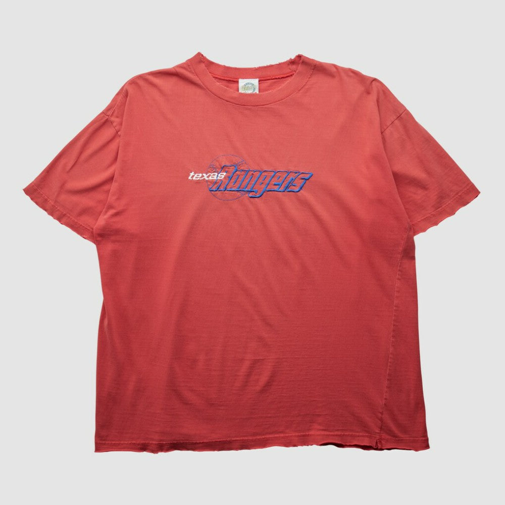 Texas Rangers Hank Aaron Originals 90s T-shirt - Red Vintage