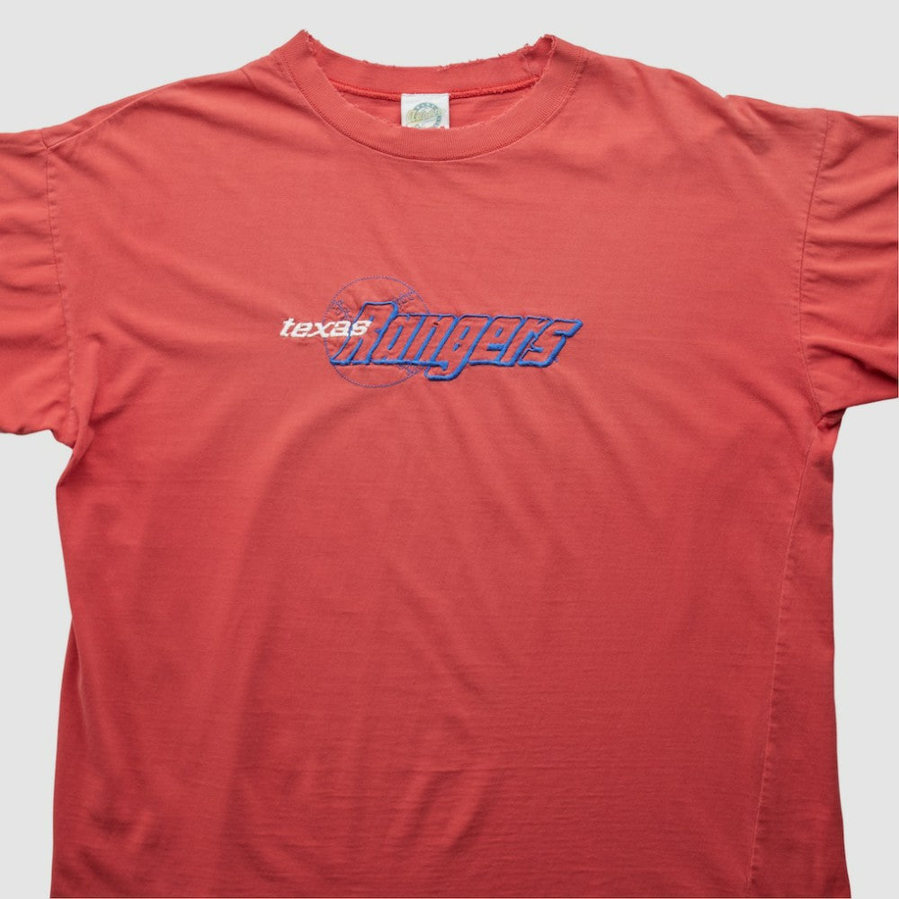 Texas Rangers Hank Aaron Originals 90s T-shirt - Red Vintage