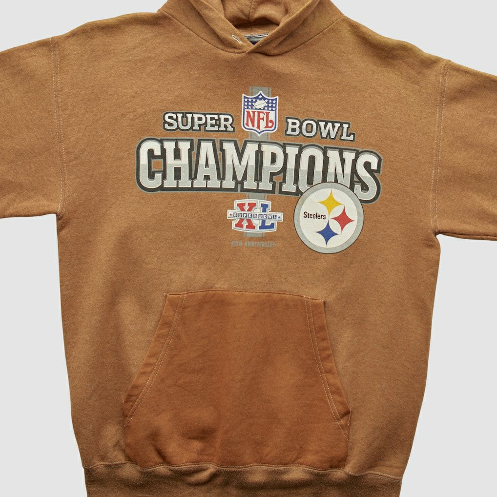 Super Bowl XL Reebok 2006 Hooded Pullover Sweatshirt - Clay Vintage outlet