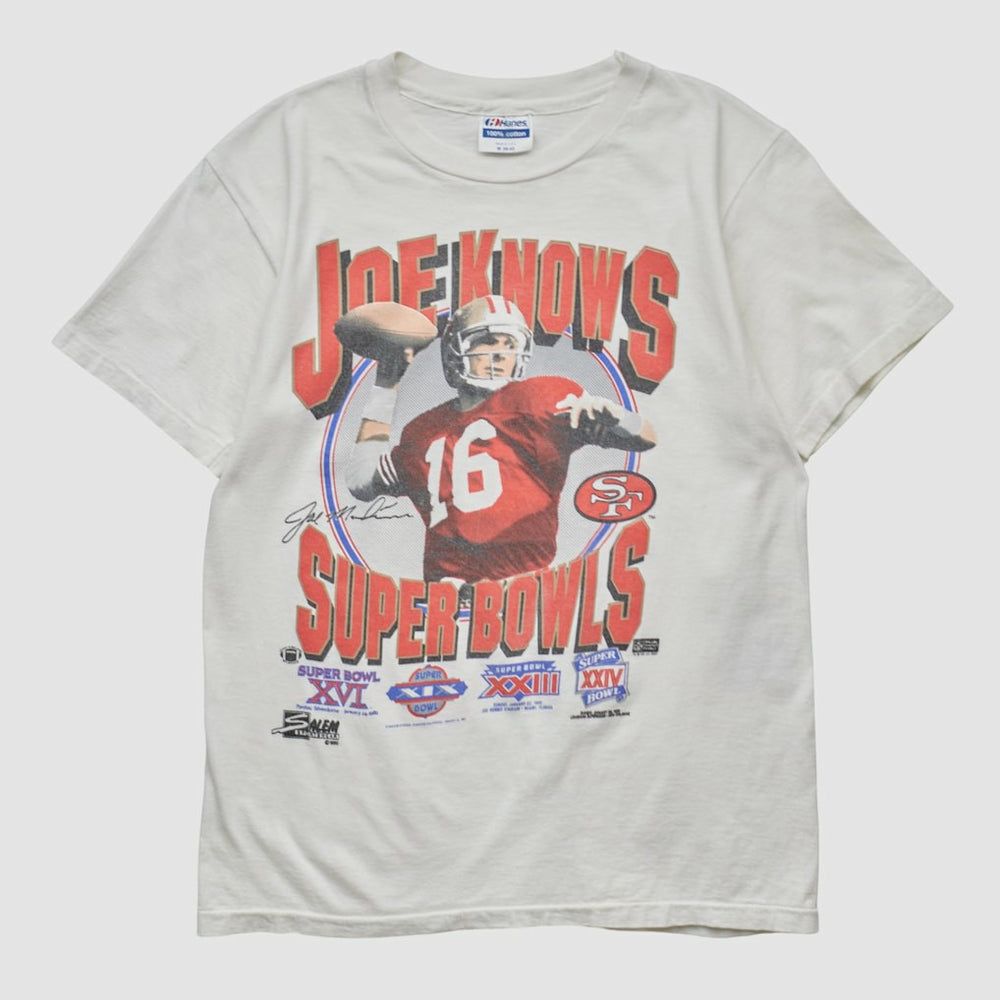 San Francisco 49ers Hanes 90s T-shirt - White Vintage sale