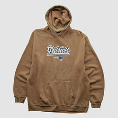 New England Patriots NFL 2000s Hooded Pullover Sweatshirt - Clay Vintage on sale
