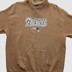 New England Patriots NFL 2000s Hooded Pullover Sweatshirt - Clay Vintage on sale