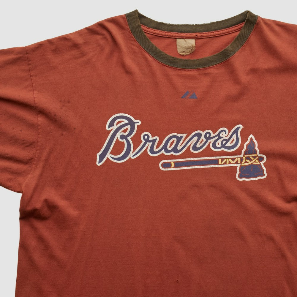 Atlanta Braves 2000s T-shirt - Red Vintage
