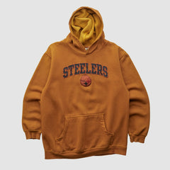 Pittsburgh Steelers NFL 2000s Hooded Pullover Sweatshirt - Clay Vintage on sale