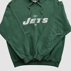 New York Jets NFL 2000s Hooded Pullover Sweatshirt - Green Vintage online